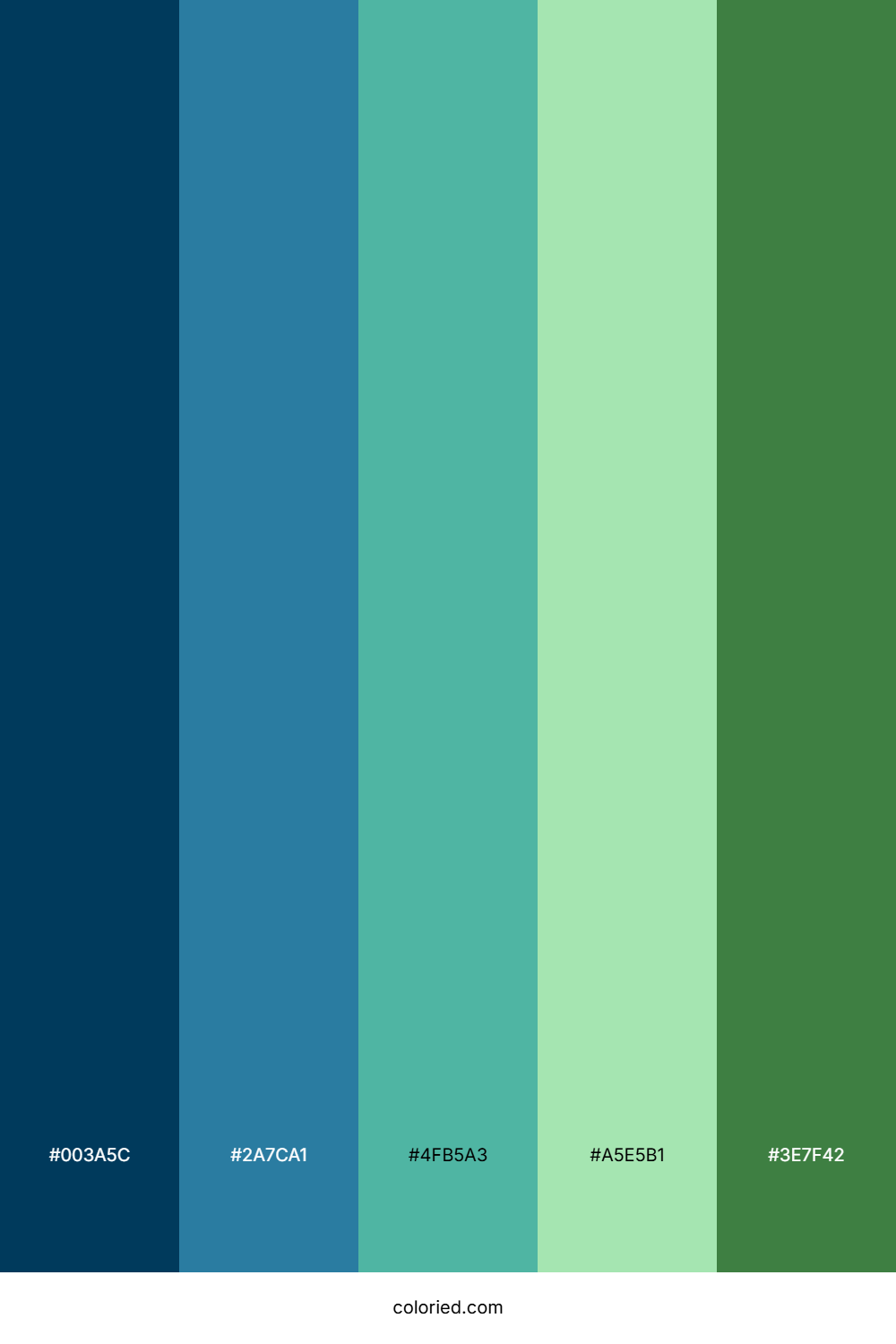 Blue Green Ocean Color Palette