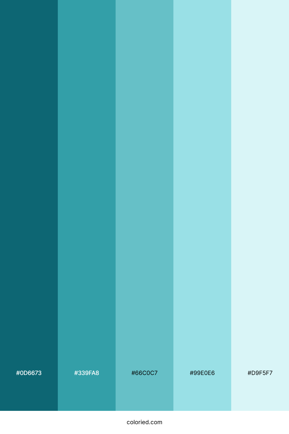 Blue Green Pastel Color Palette