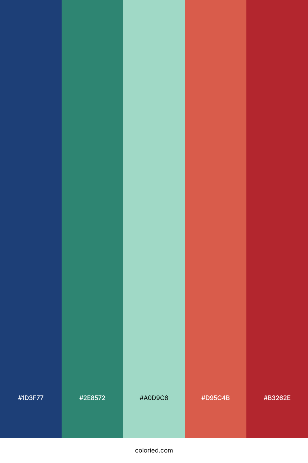 Blue Green Red Color Palette
