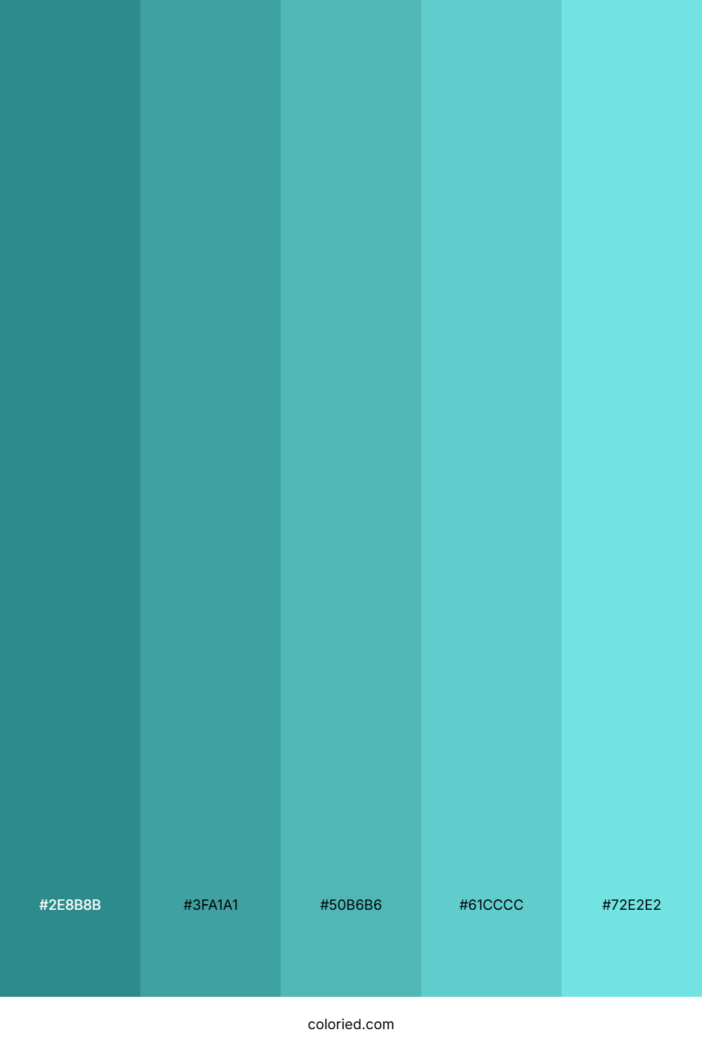 Blue Green Shades Color Palette