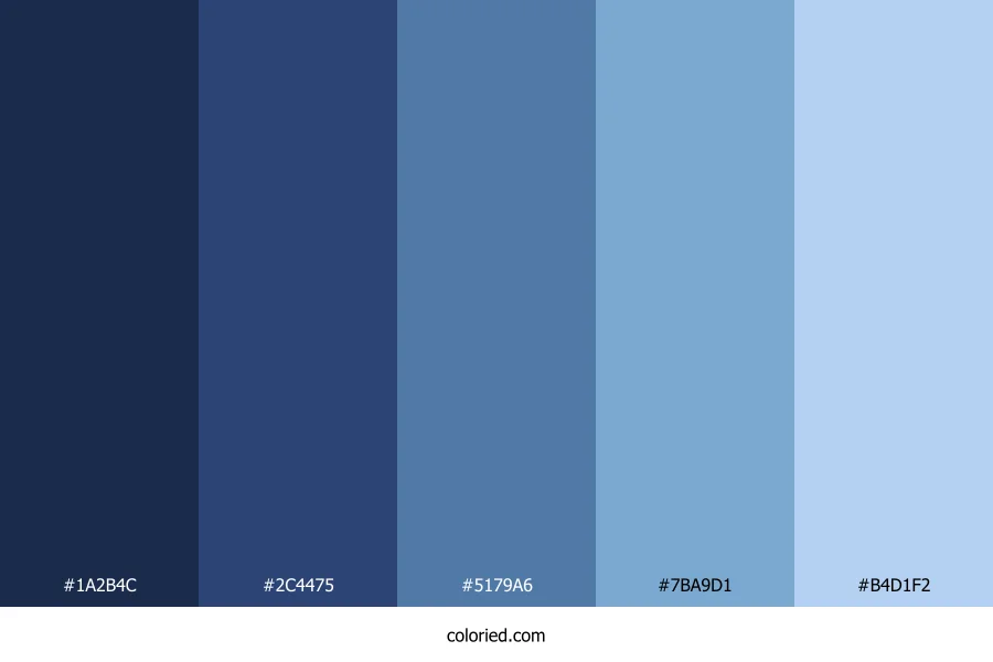 Blue Highlights Color Palette