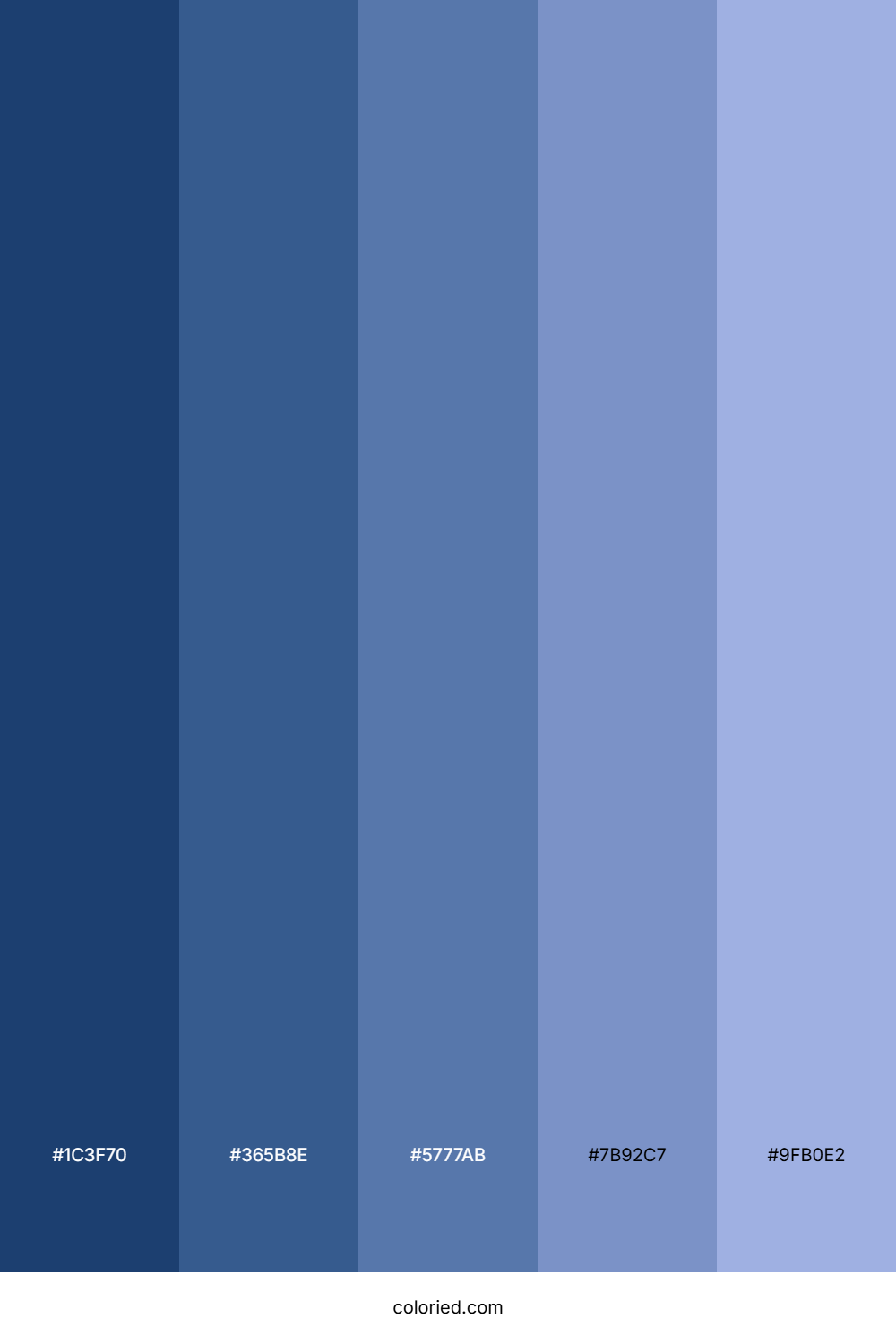 Blue Human Eye Color Palette