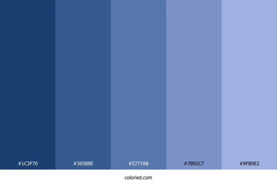 Blue Human Eye Color Palette