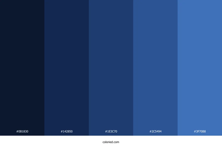Blue Luxury Color Palette