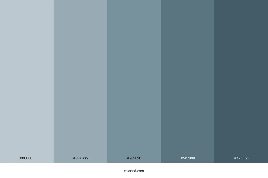 Blue Muted Color Palette