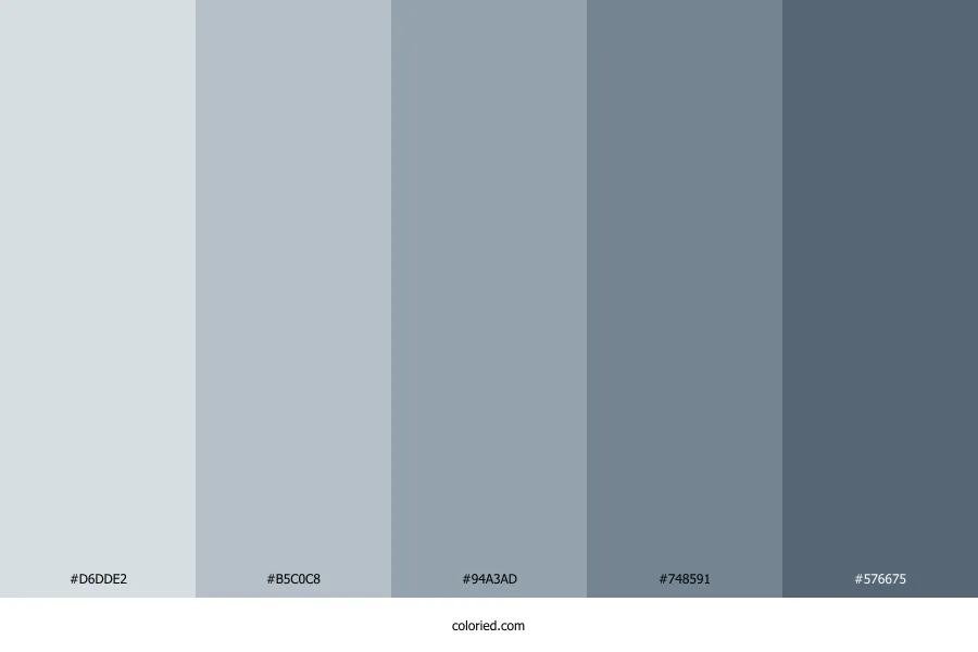 Blue Neutral Color Palette
