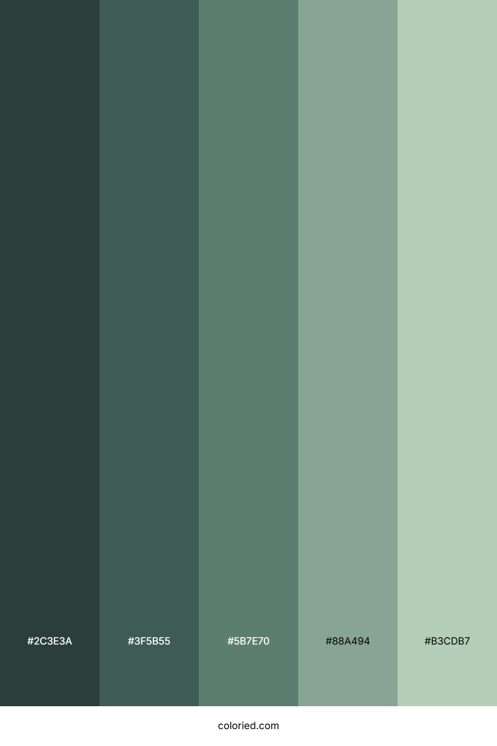 Blue Olive Shades Color Palette