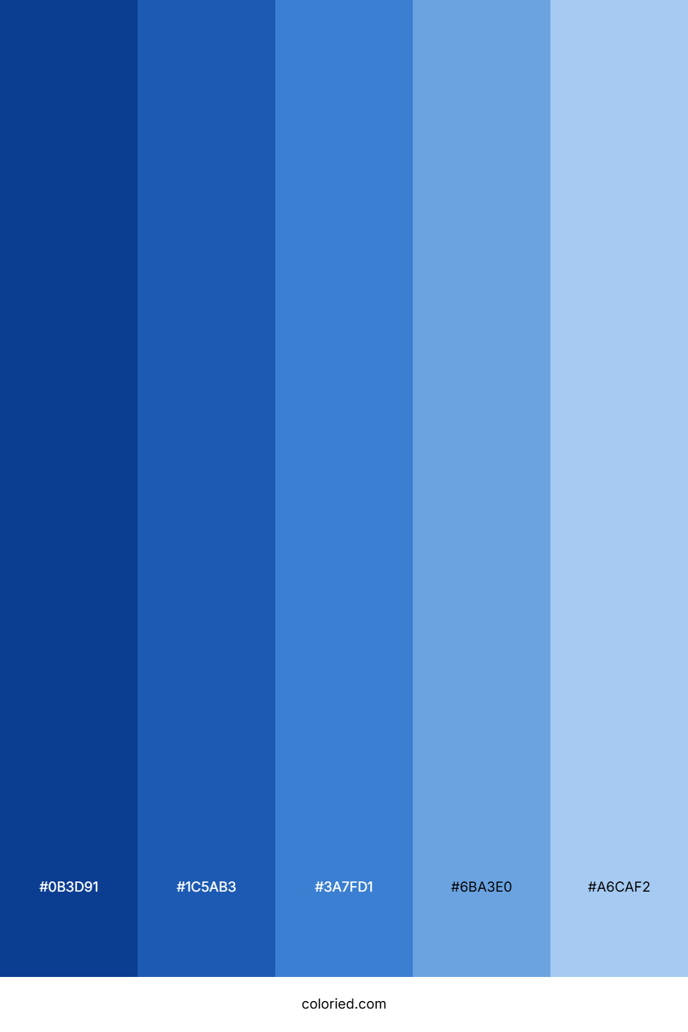 Blue Ombre Color Palette