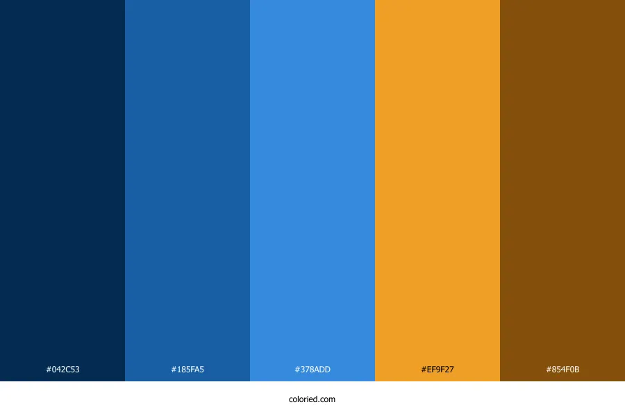 Blue Orange Color Palette