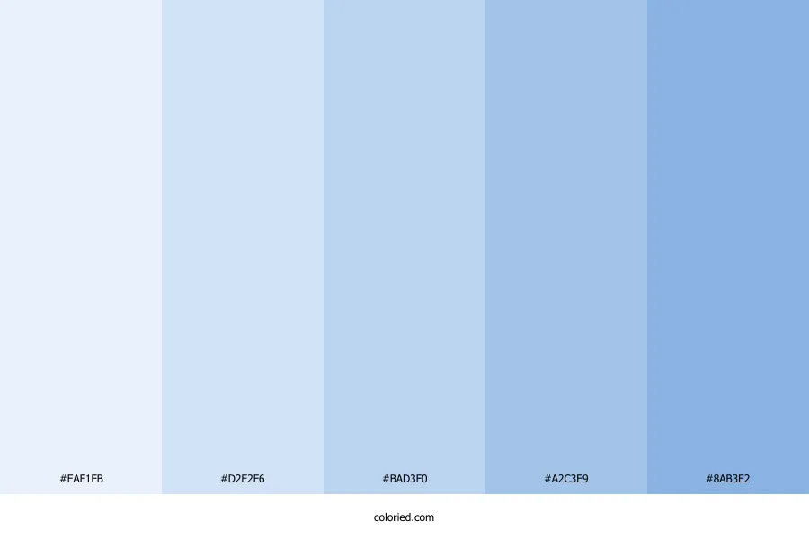 Blue Pastel Color Palette