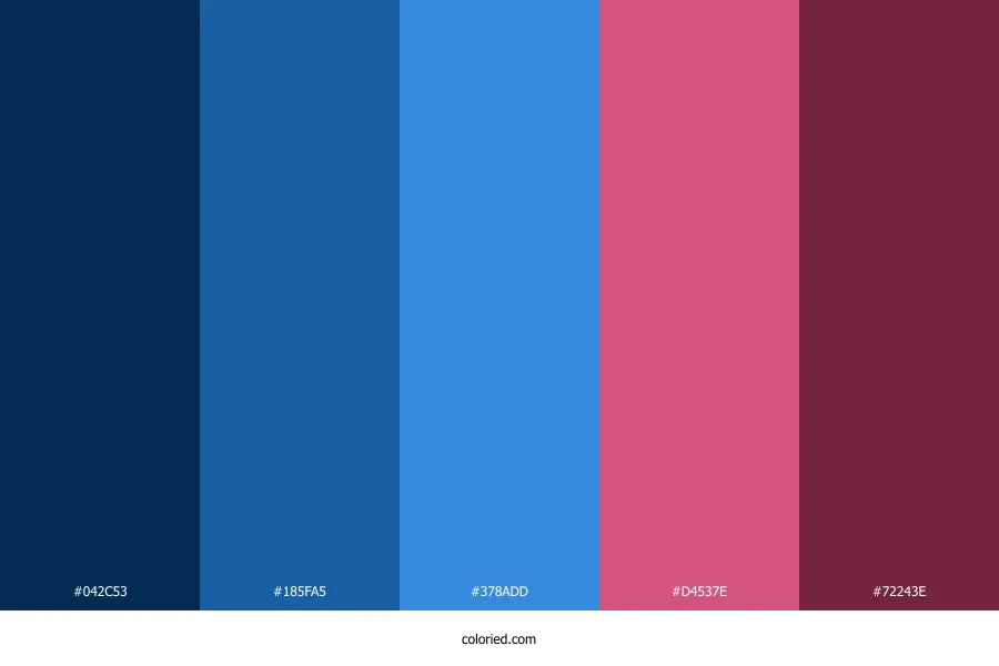 Blue Pink Color Palette