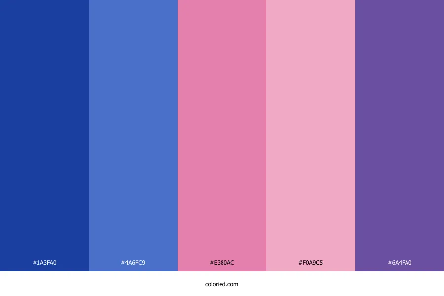 Blue Pink Purple Color Palette
