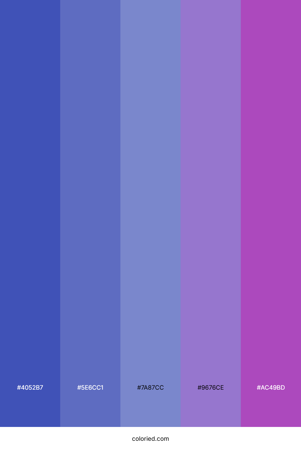 Blue Purple Color Palette