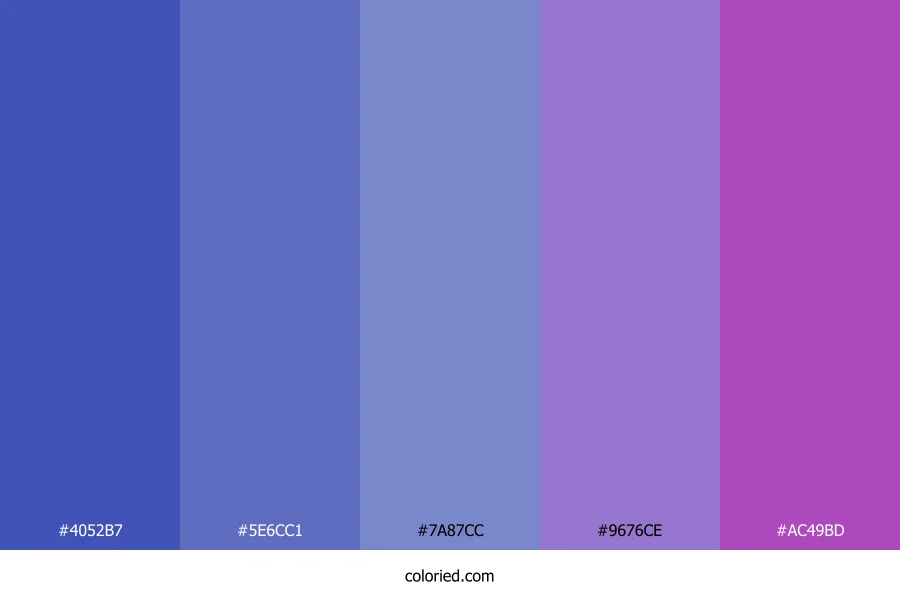 Blue Purple Color Palette