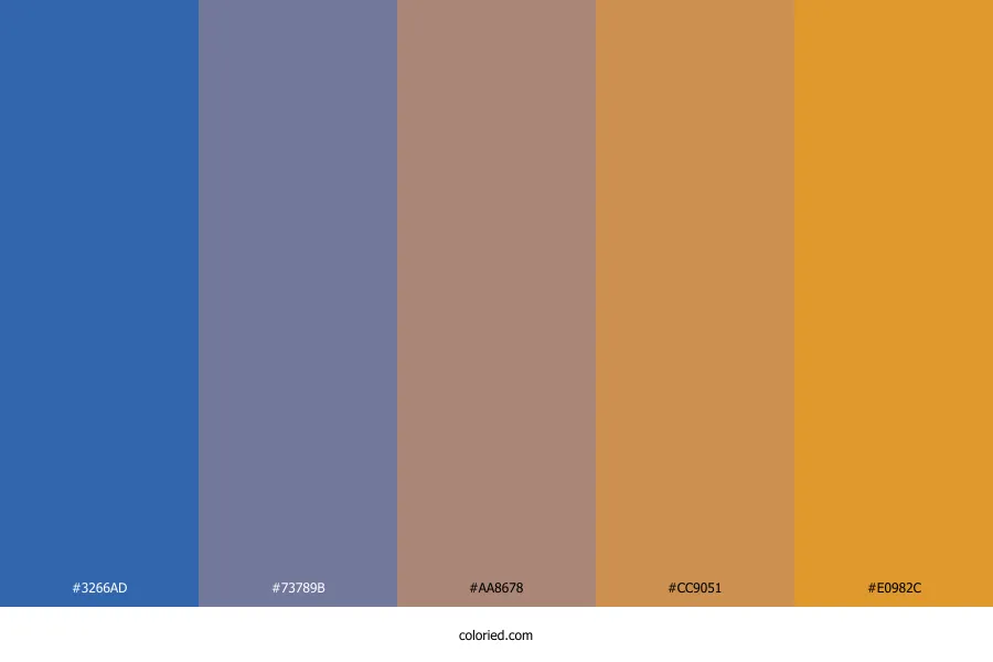 Blue Rust Color Palette