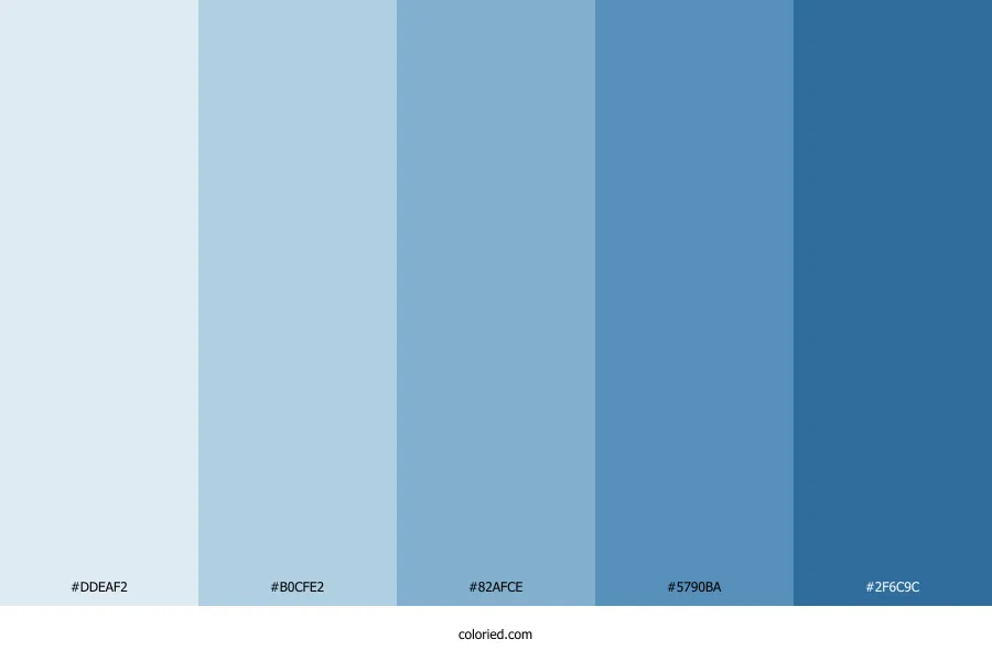 Blue Shades Color Palette