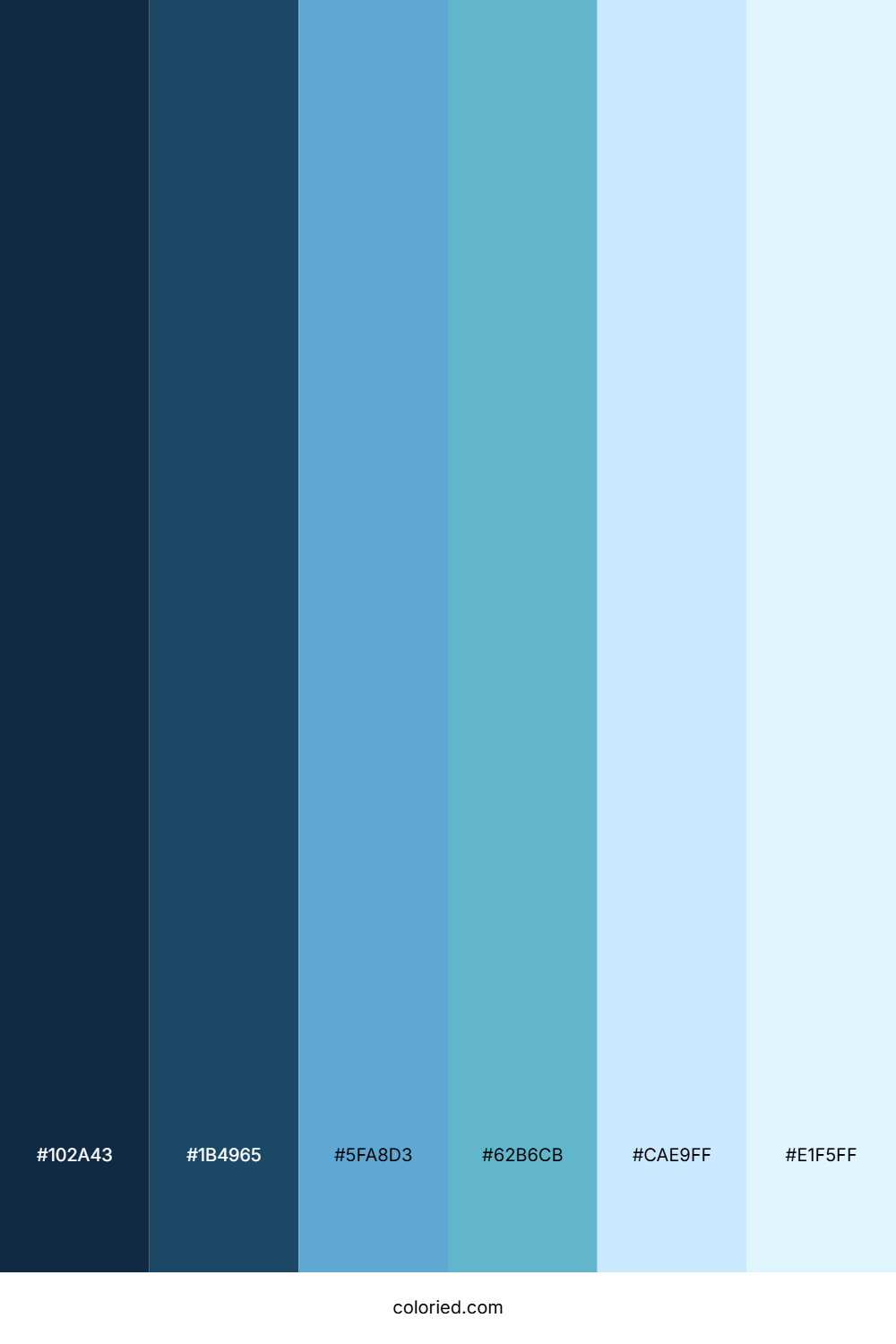 Blue Sky Horizon Color Palette