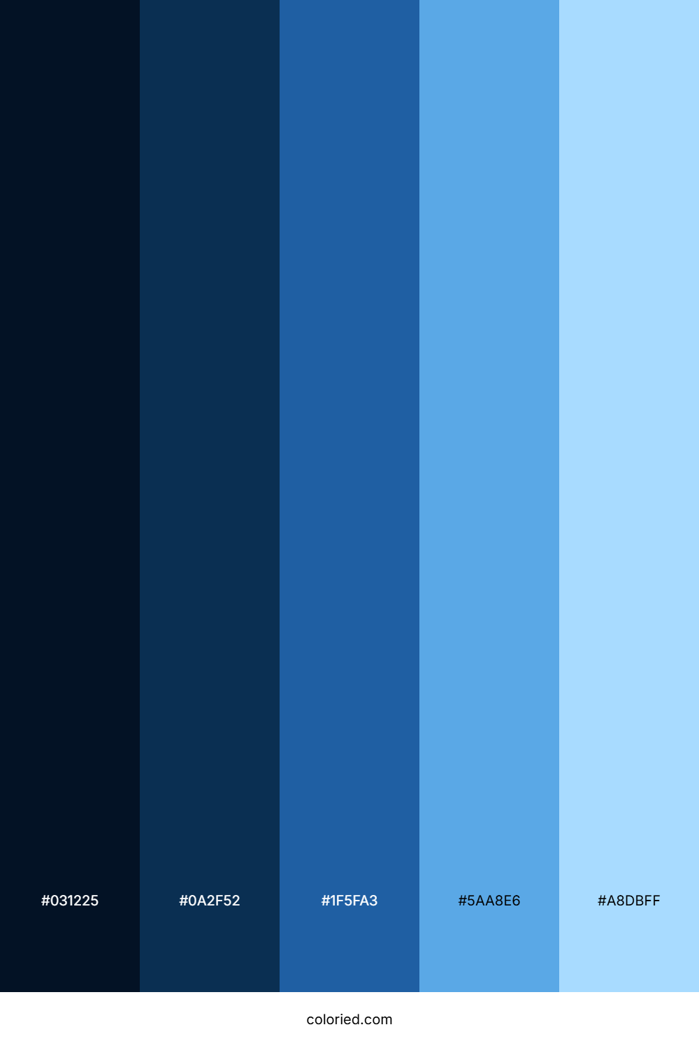 Blue Spectrum Color Palette
