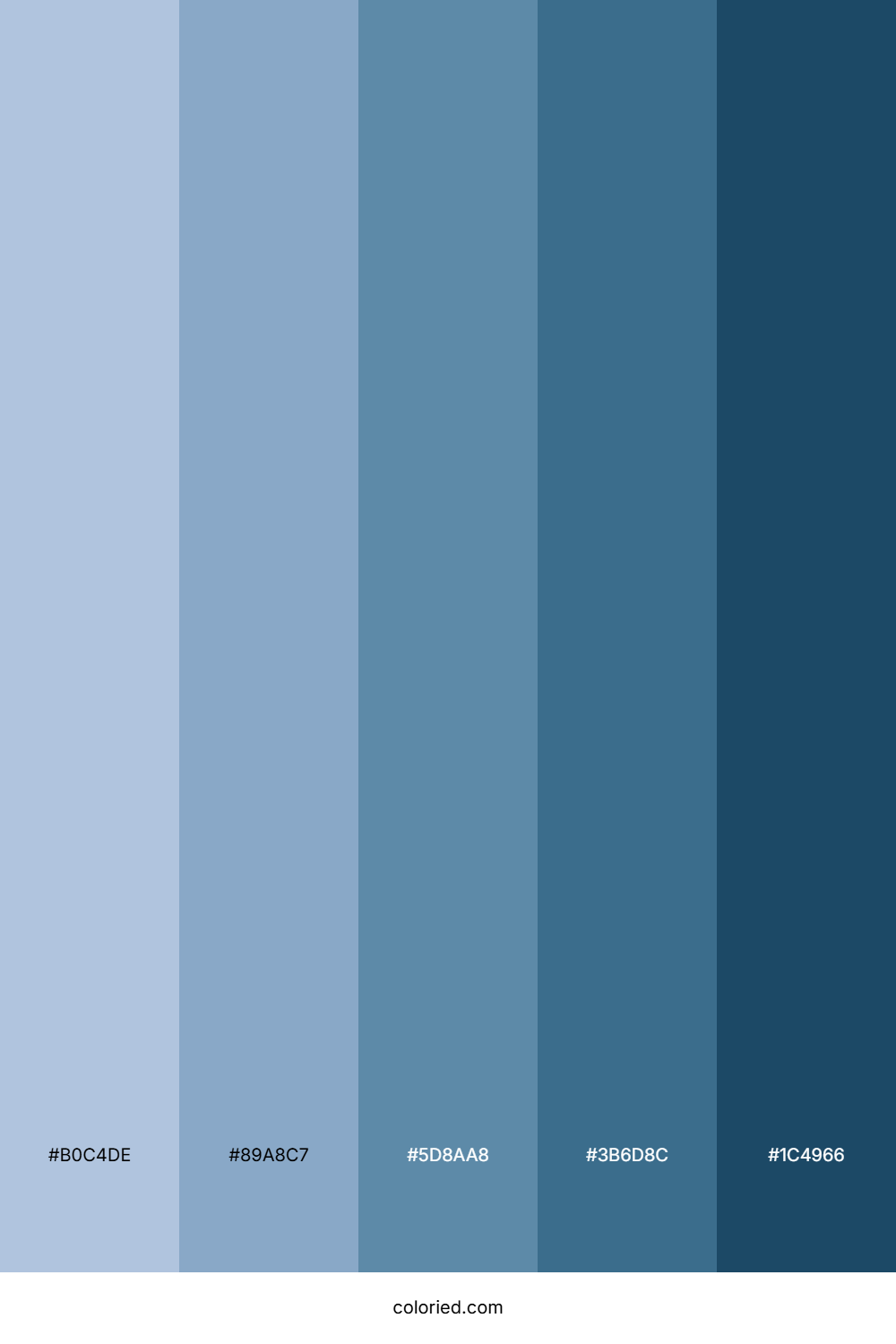 Blue Steel Gradient Color Palette