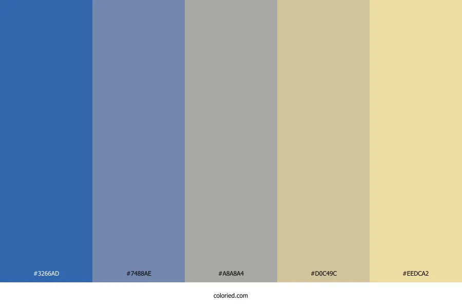 Blue Tan Color Palette