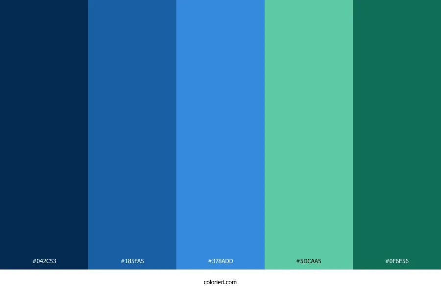 Blue Teal Color Palette