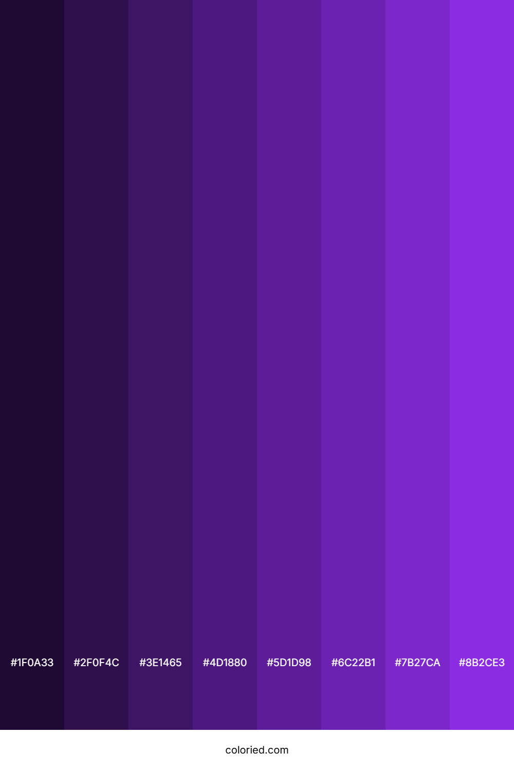 Blue Violet Color Shades