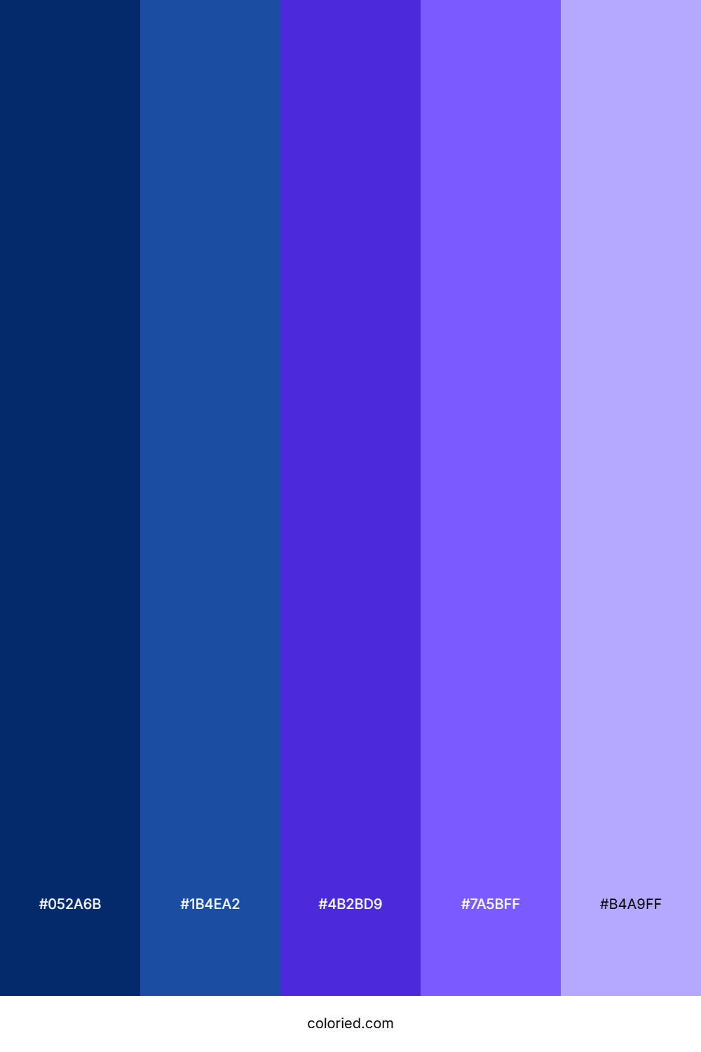 Blue Violet Gradient Color Palette