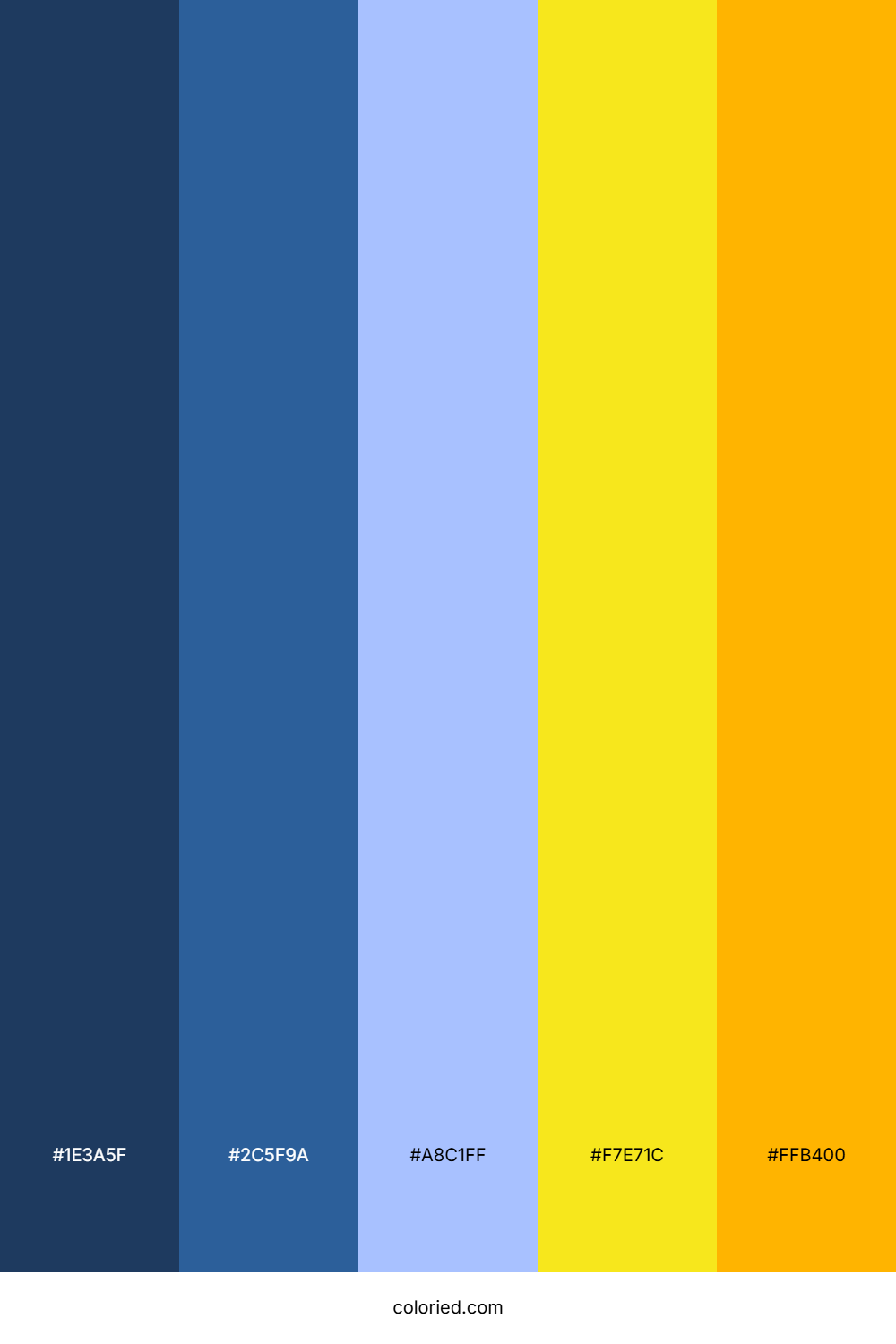 Blue Yellow Color Palette