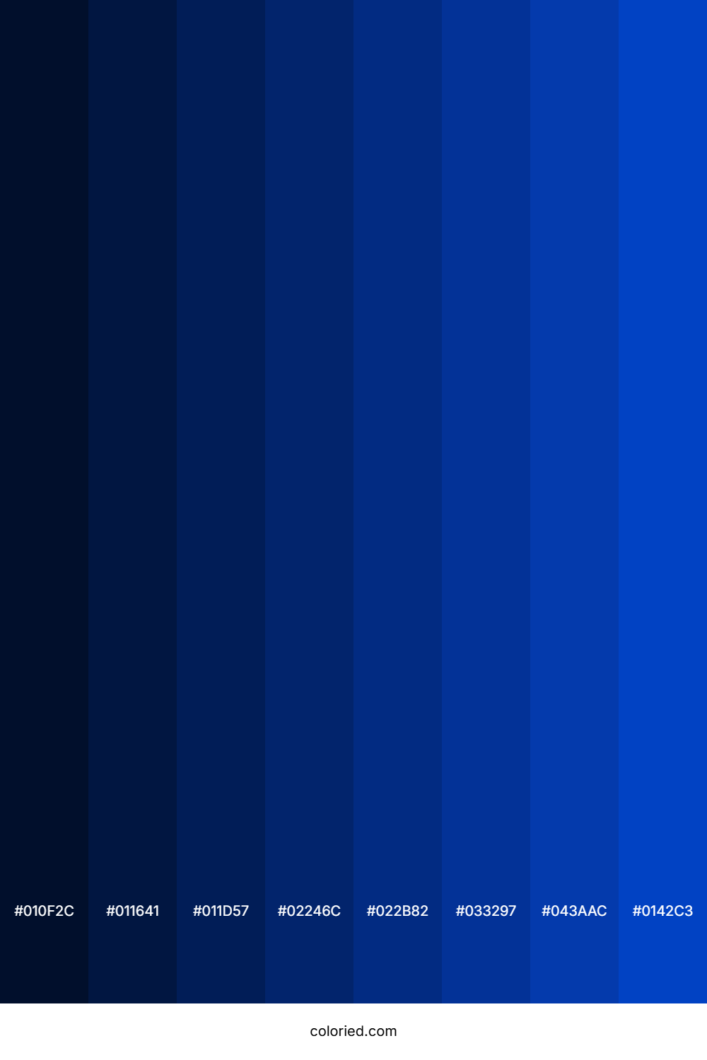 Blueberry Blue Color Shades