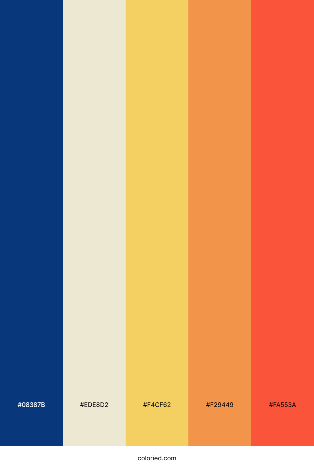 Blueberry Citrus Glow Color Palette