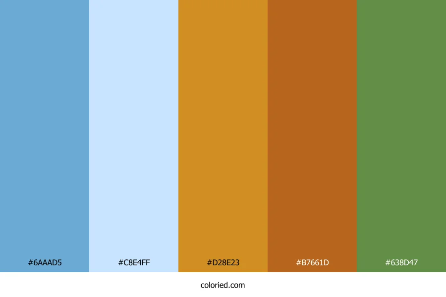 Bluegrass Sunset Drift Color Palette