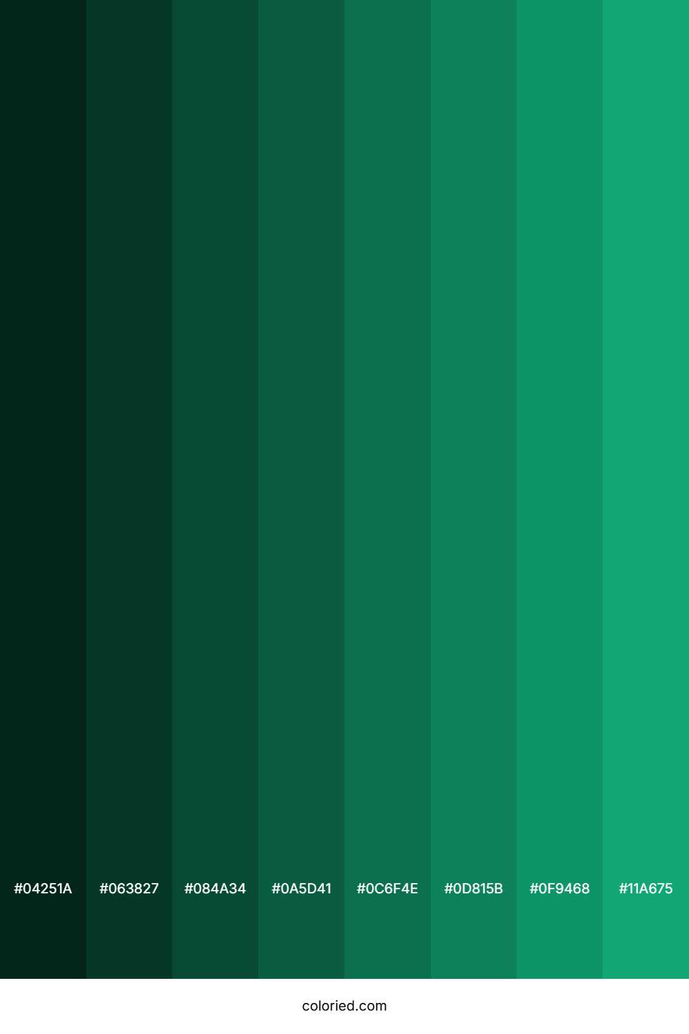 Bluish Green Color Shades