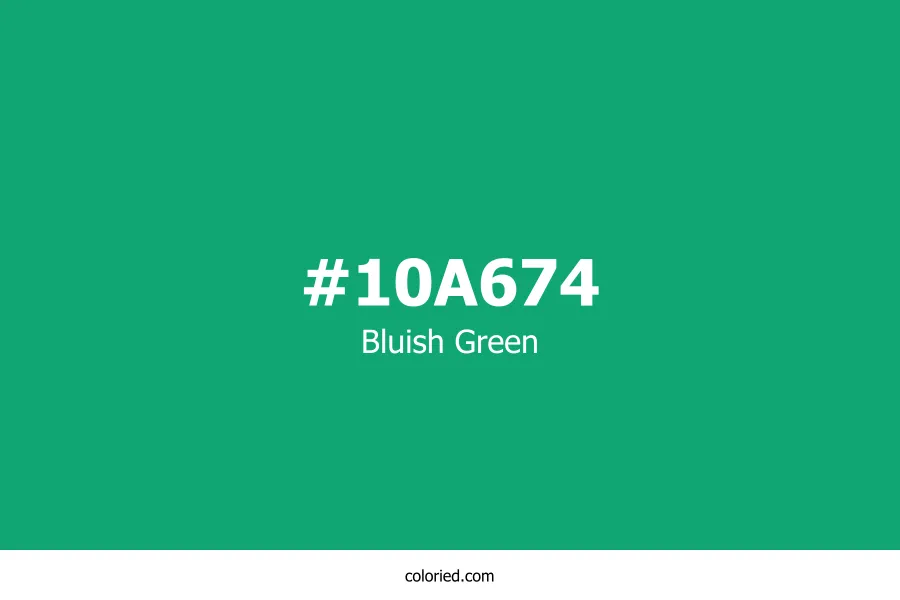 Bluish Green Color