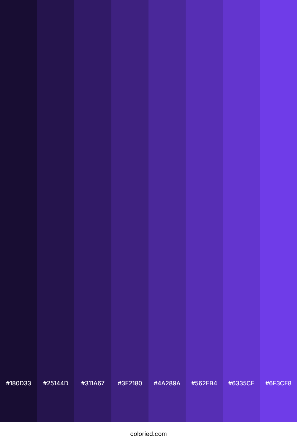 Bluish Purple Color Shades