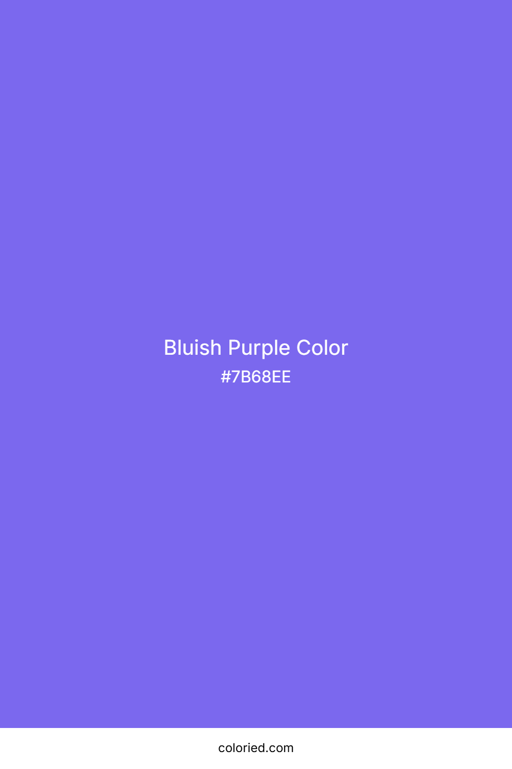 Bluish Purple Color