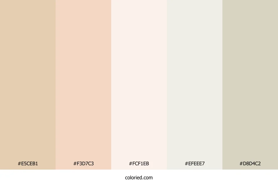 Blush Almond Mist Color Palette