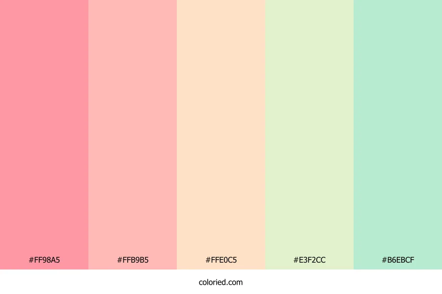 Blush and Mint Color Palette