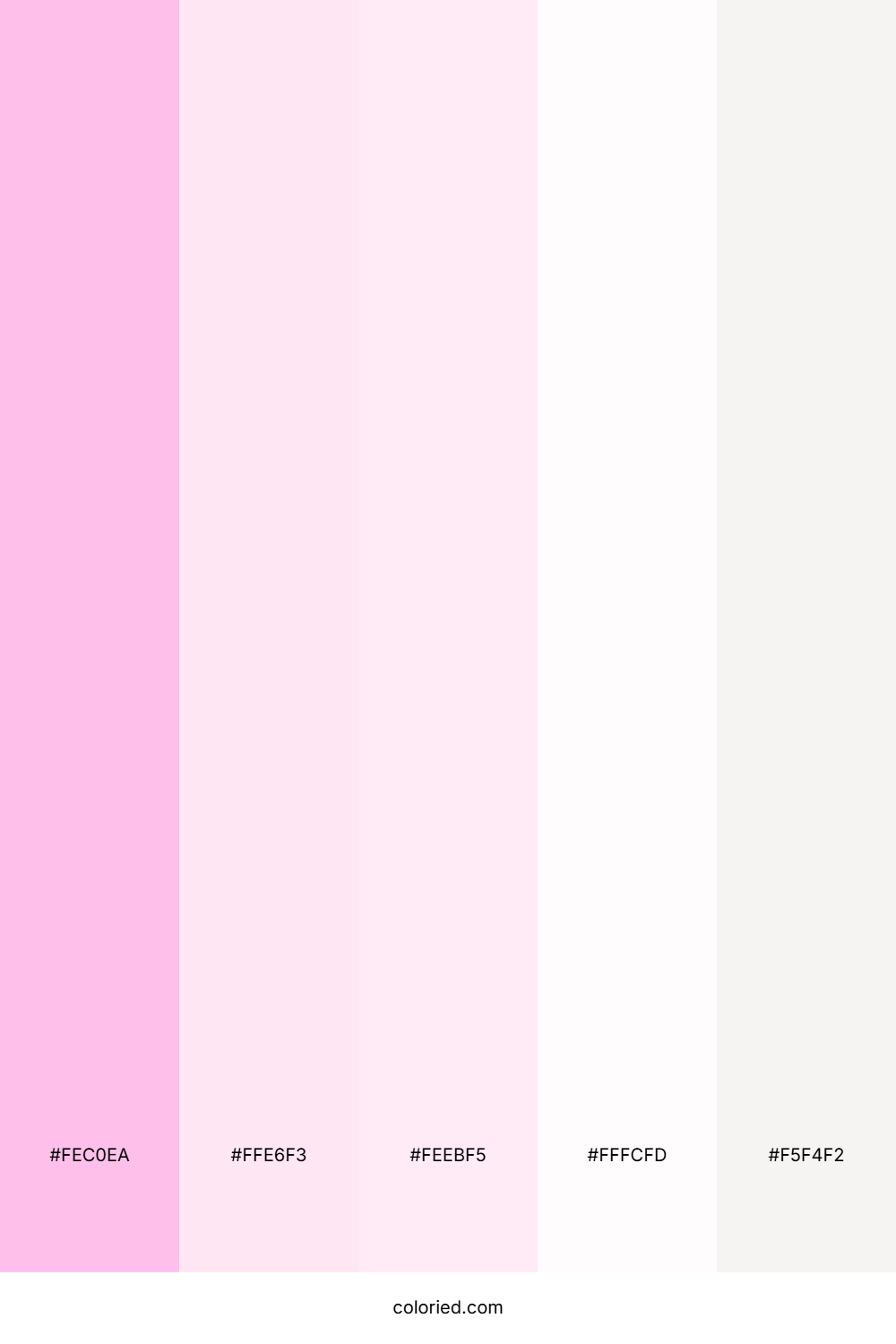 Blush and Snow Color Palette
