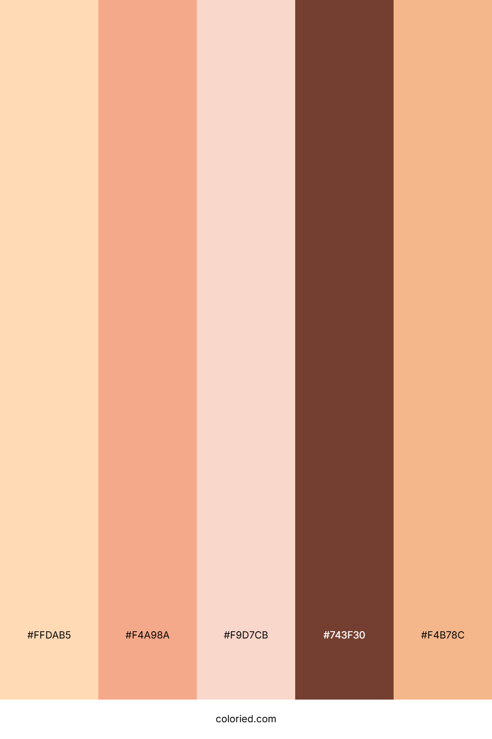 Blush Caramel Glow Color Palette