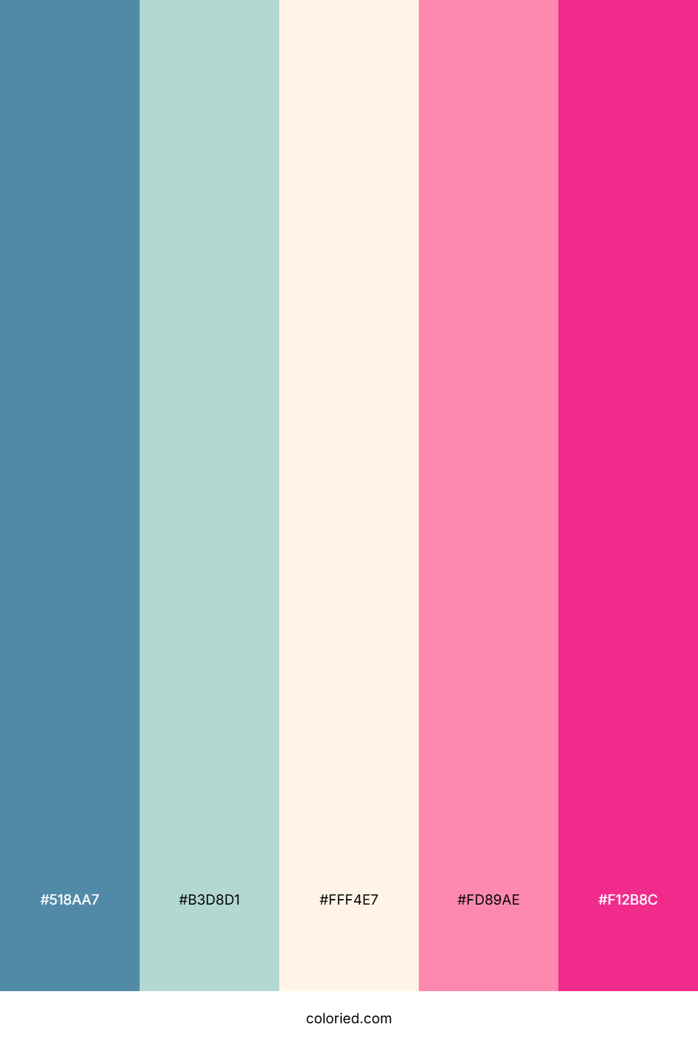 Blush Cerulean Whisper Color Palette