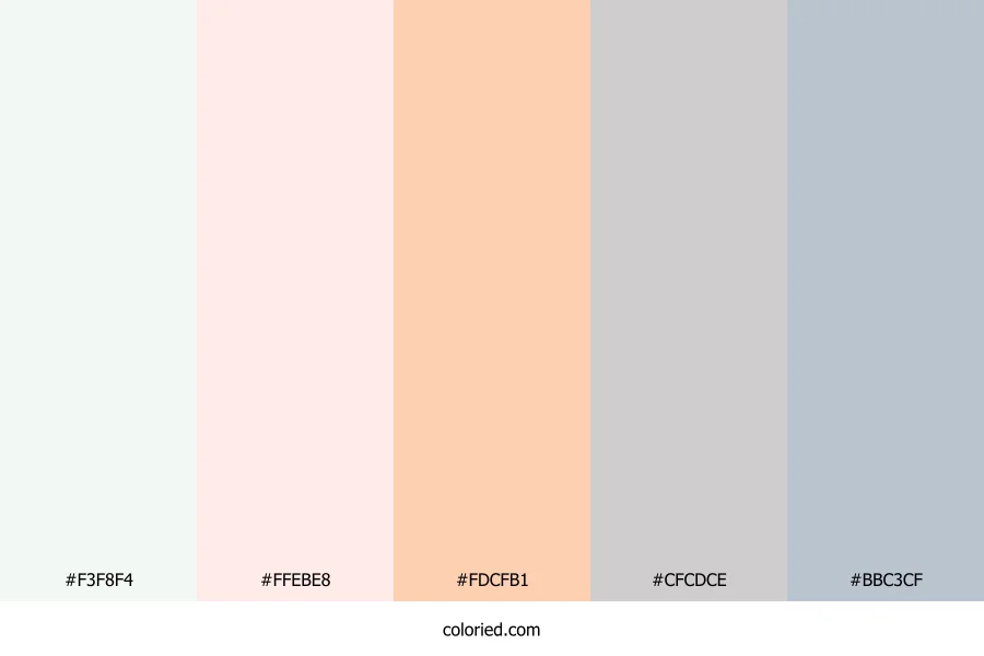 Blush Cloud Drift Color Palette