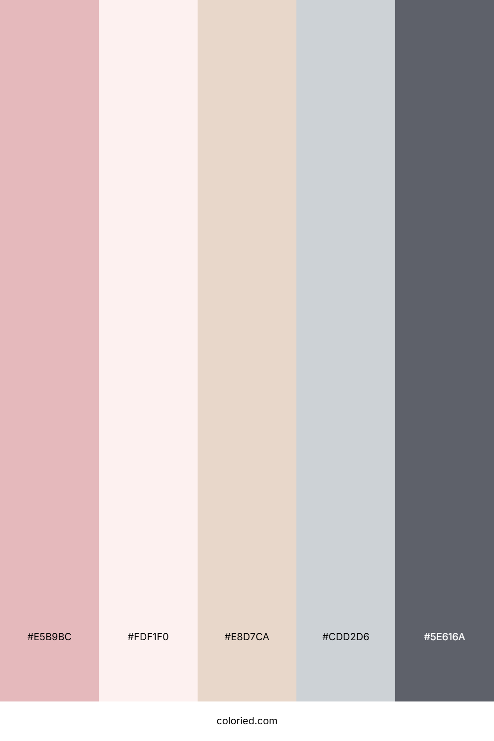 Blush Cloud Horizon Color Palette