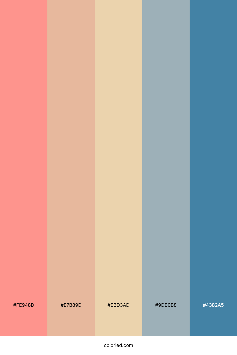 Blush Coral Sky Palette