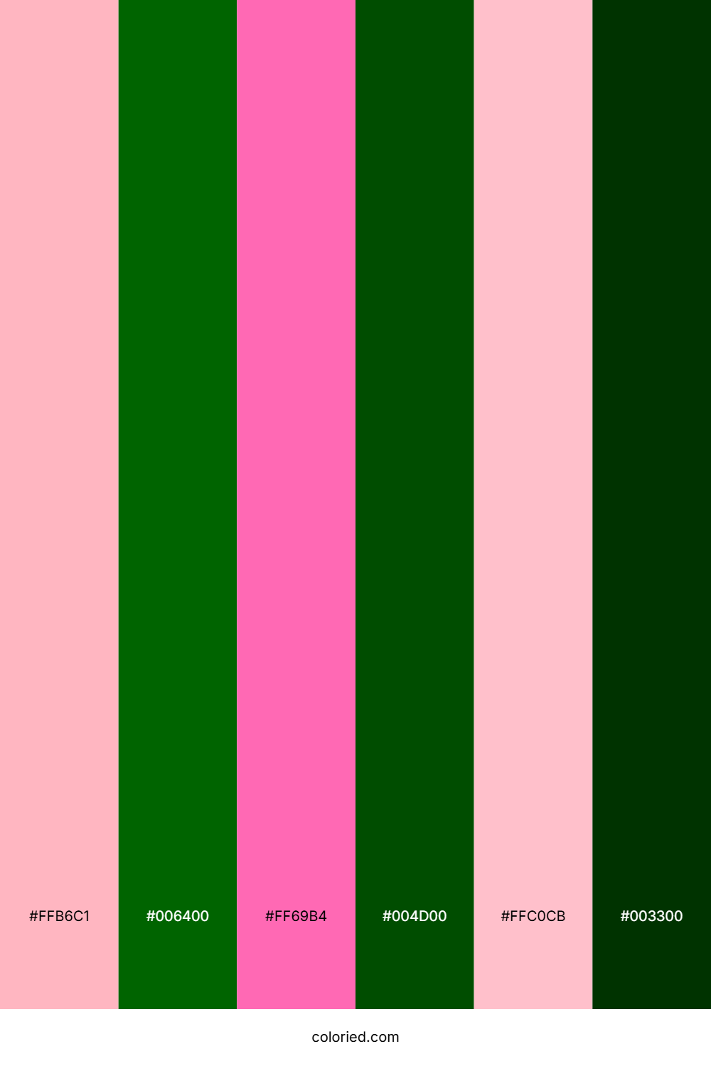 Blush Forest Contrast Color Palette