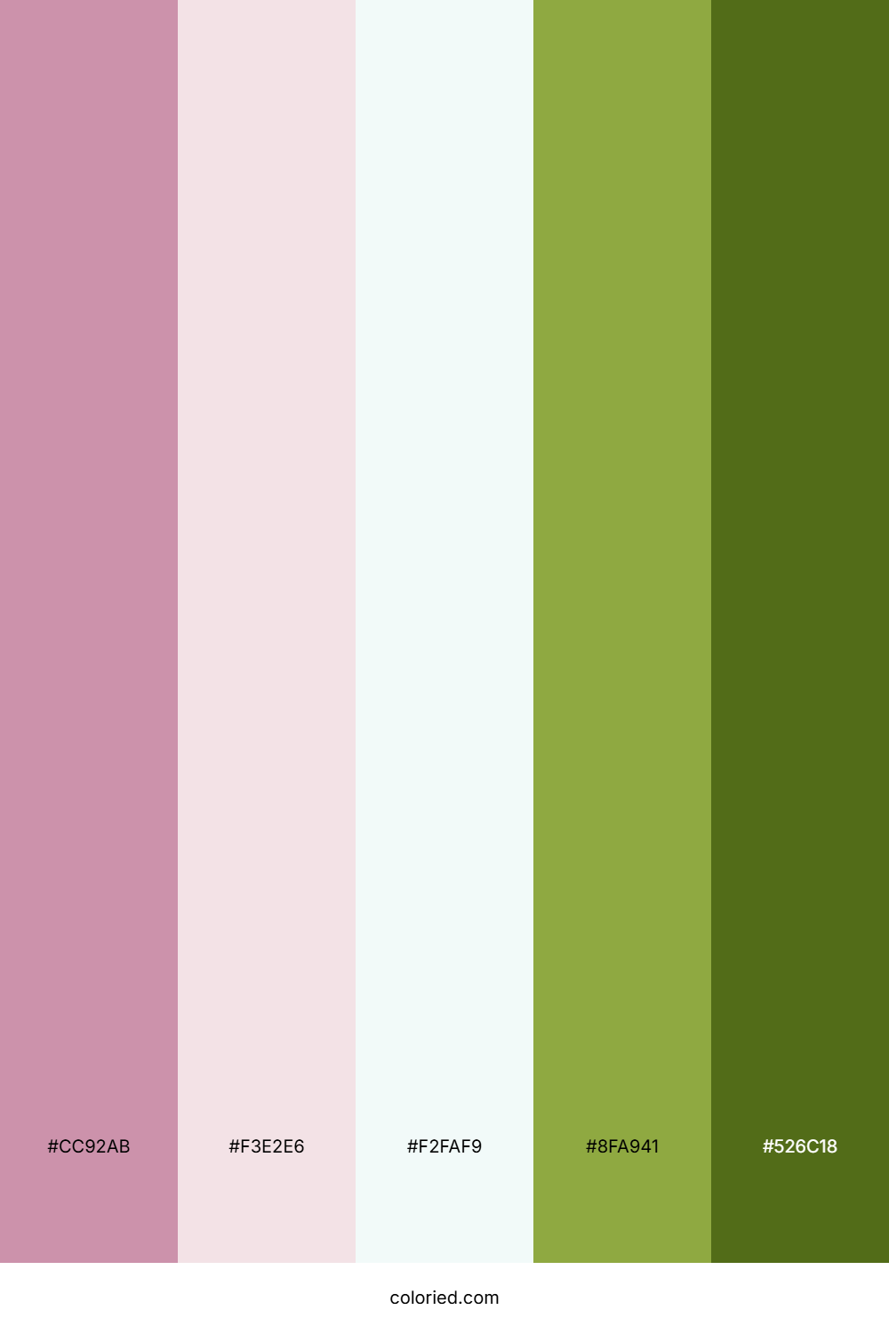 Blush Garden Zest Color Palette