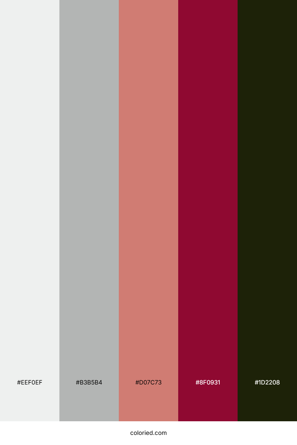 Blush Garnet Forest Color Palette