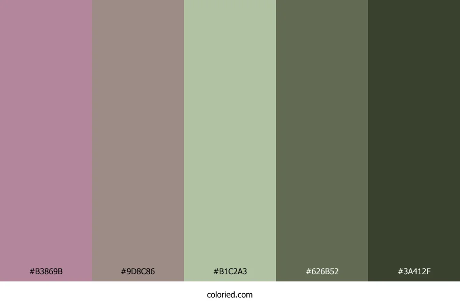 Blush Heather Meadow Color Palette