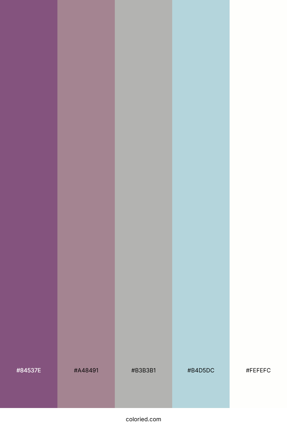 Blush Lavender Teal Color Palette