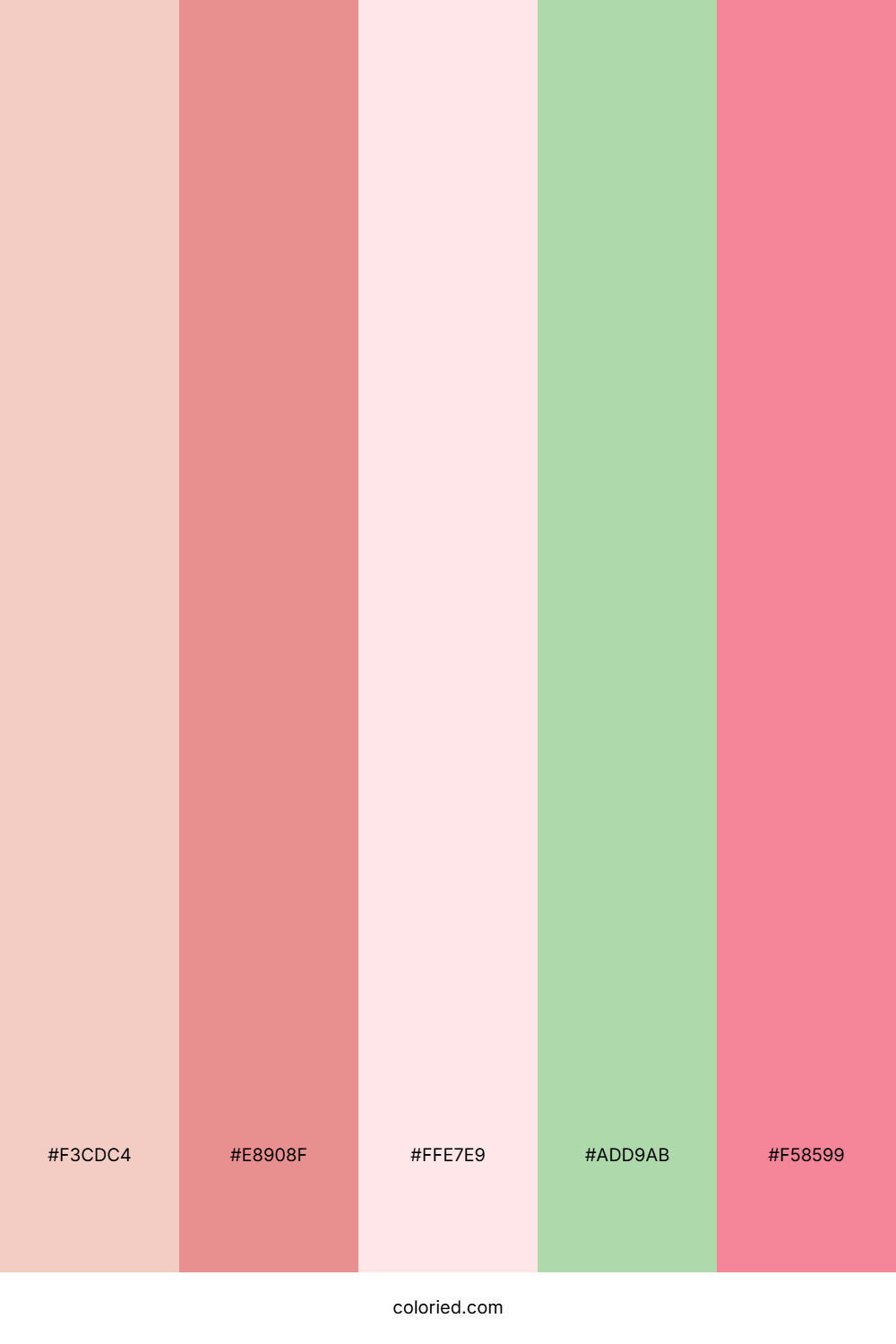 Blush Mint Garden Color Palette