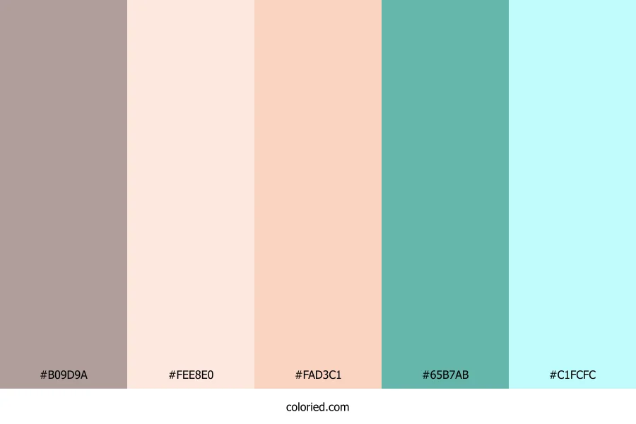Blush Mint Summer Color Palette